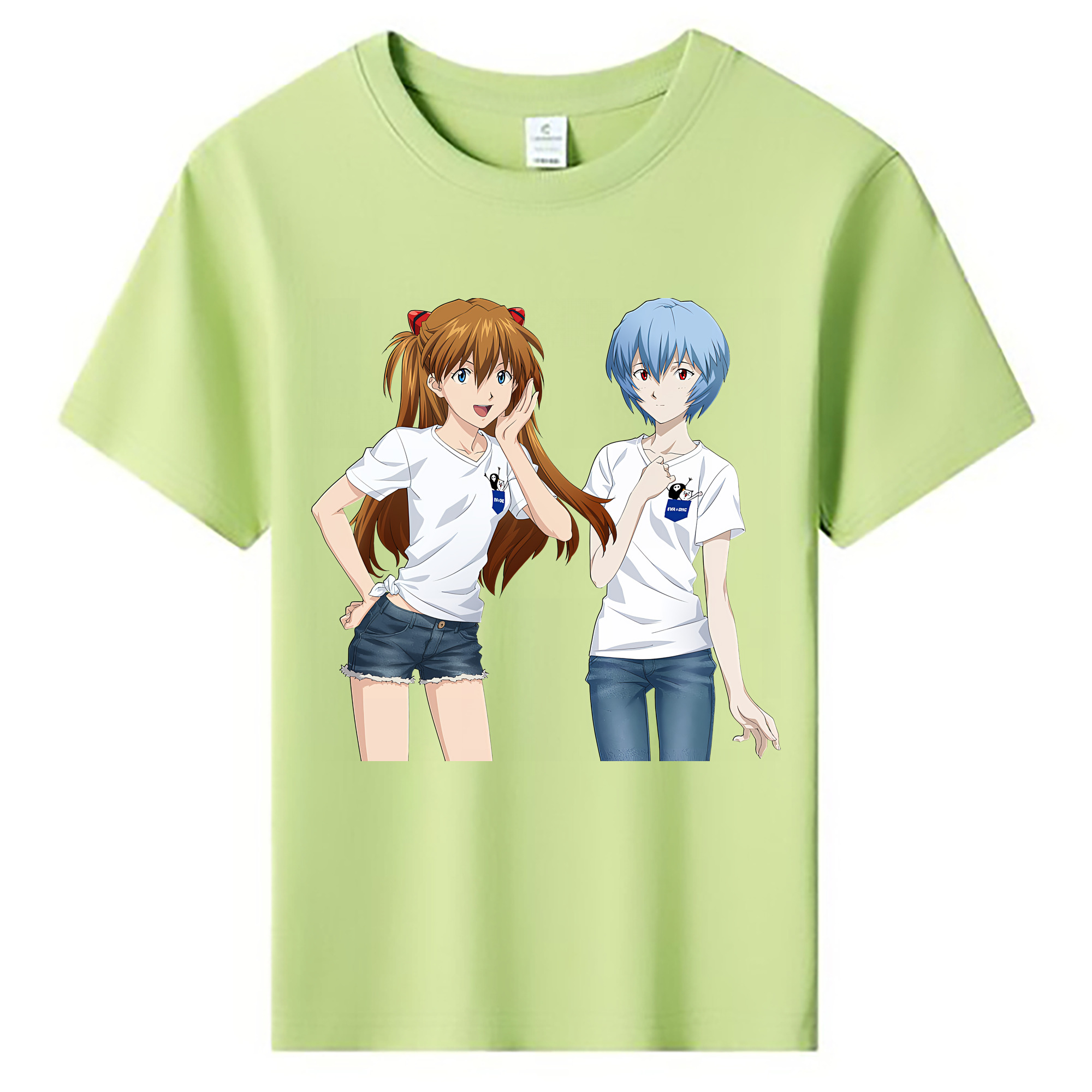 （画像用） EVA 新世紀エヴァンゲリオン 綿100％キッズTシャツ（フロントプリント）